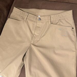 CRZ YOGA Men's Khaki Chinos - 5 Pocket Golf